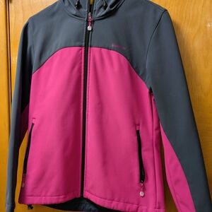 Reebok Women's Pink and Gray Ski Jacket